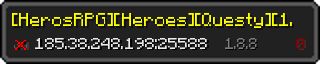 Userbar 320x64 in minecraft style for 185.38.248.198:25588