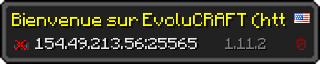 Userbar 320x64 in Minecraft-Stil für den Server 154.49.213.56:25565