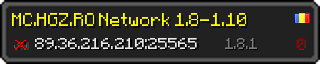 Userbar 320x64 in minecraft style for 89.36.216.210:25565