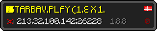 Userbar 320x64 in minecraft style for 213.32.100.142:26228