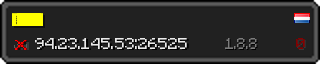 Userbar 320x64 in minecraft style for 94.23.145.53:26525