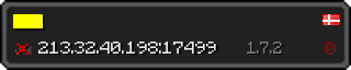 Userbar 320x64 in minecraft style for 213.32.40.198:17499