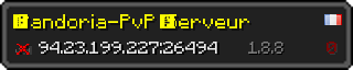 Userbar 320x64 in minecraft style for 94.23.199.227:26494