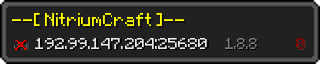 Userbar 320x64 in minecraft style for 192.99.147.204:25680