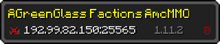 Userbar 320x64 in Minecraft-Stil für den Server 192.99.82.150:25565
