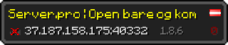 Userbar 320x64 in minecraft style for 37.187.158.175:40332