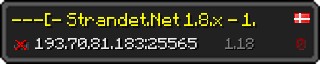 Userbar 320x64 in minecraft style for 193.70.81.183:25565