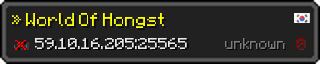 Userbar 320x64 in minecraft style for 59.10.16.205:25565