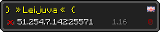 Юзербар 320x64 у стилі майнкрафт для сервера 51.254.7.142:25571