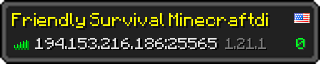 Userbar 320x64 in Minecraft-Stil für den Server 194.153.216.186:25565