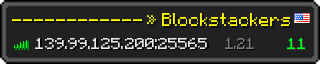 Userbar 320x64 in minecraft style for 139.99.125.200:25565