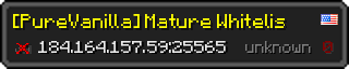 Userbar 320x64 in minecraft style for 184.164.157.59:25565