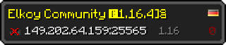 Userbar 320x64 in minecraft style for 149.202.64.159:25565