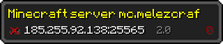 Userbar 320x64 in minecraft style for 185.255.92.138:25565