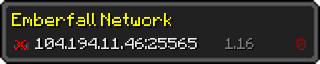 Userbar 320x64 in minecraft style for 104.194.11.46:25565