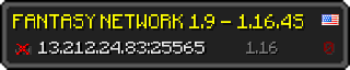 Userbar 320x64 in minecraft style for 13.212.24.83:25565