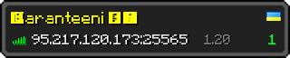 Userbar 320x64 in minecraft style for 95.217.120.173:25565