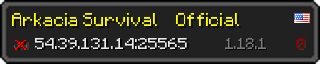 Userbar 320x64 in minecraft style for 54.39.131.14:25565