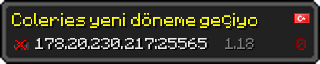 Userbar 320x64 in minecraft style for 178.20.230.217:25565