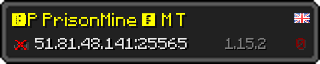 Userbar 320x64 in minecraft style for 51.81.48.141:25565