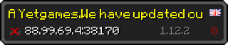 Userbar 320x64 in Minecraft-Stil für den Server 88.99.69.4:38170