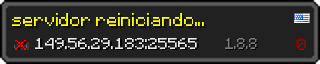 Userbar 320x64 in Minecraft-Stil für den Server 149.56.29.183:25565