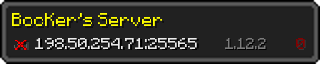 Userbar 320x64 in minecraft style for 198.50.254.71:25565