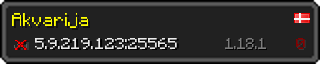 Userbar 320x64 in minecraft style for 5.9.219.123:25565