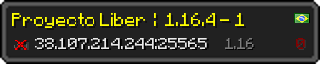 Userbar 320x64 in minecraft style for 38.107.214.244:25565