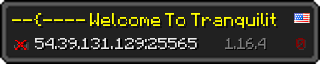 Userbar 320x64 in Minecraft-Stil für den Server 54.39.131.129:25565