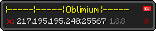 Userbar 320x64 in minecraft style for 217.195.195.240:25567