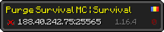 Userbar 320x64 in Minecraft-Stil für den Server 188.40.242.75:25565