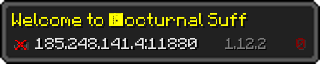 Userbar 320x64 in Minecraft-Stil für den Server 185.248.141.4:11880