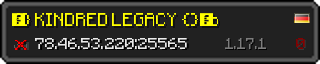 Userbar 320x64 in minecraft style for 78.46.53.220:25565