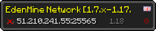 Userbar 320x64 in minecraft style for 51.210.241.55:25565