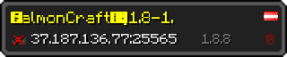 Userbar 320x64 in minecraft style for 37.187.136.77:25565