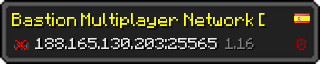 Userbar 320x64 in Minecraft-Stil für den Server 188.165.130.203:25565