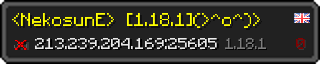 Юзербар 320x64 у стилі майнкрафт для сервера 213.239.204.169:25605