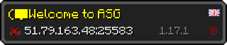 Userbar 320x64 in minecraft style for 51.79.163.48:25583