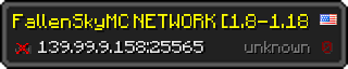 Userbar 320x64 in minecraft style for 139.99.9.158:25565