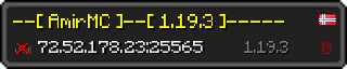 Userbar 320x64 in minecraft style for 72.52.178.23:25565