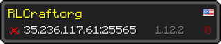 Userbar 320x64 in minecraft style for 35.236.117.61:25565