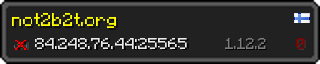 Userbar 320x64 in Minecraft-Stil für den Server 84.248.76.44:25565