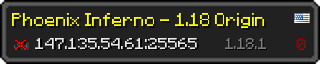 Userbar 320x64 in Minecraft-Stil für den Server 147.135.54.61:25565