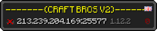 Userbar 320x64 in Minecraft-Stil für den Server 213.239.204.169:25577