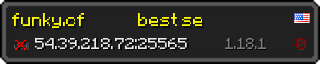 Userbar 320x64 in Minecraft-Stil für den Server 54.39.218.72:25565