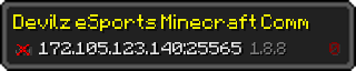 Userbar 320x64 in minecraft style for 172.105.123.140:25565