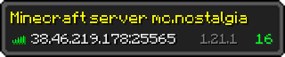 Userbar 320x64 in minecraft style for 38.46.219.178:25565