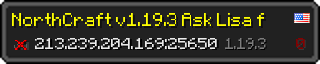 Userbar 320x64 in minecraft style for 213.239.204.169:25650