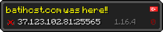 Userbar 320x64 in Minecraft-Stil für den Server 37.123.102.81:25565